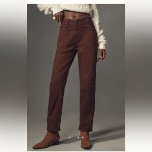 Anthropologie The Wanderer Mid-Rise Relaxed-Leg Pants by Pilcro, like new